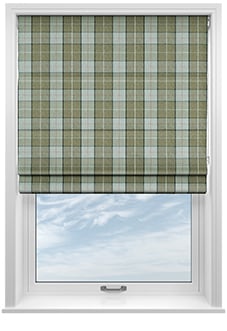 Laura Ashley Alfriston, Sage - Twist&Fit Roman Blind